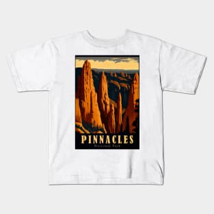 Pinnacles National Park Travel Poster Kids T-Shirt